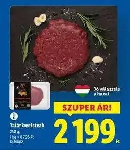 Lidl Tatár beefsteak ajánlat