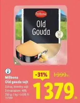 Lidl MILBONA Old gouda sajt ajánlat
