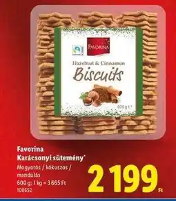 Lidl Favorina Karácsonyi sütemény ajánlat