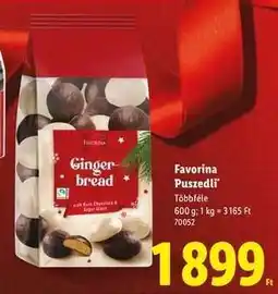 Lidl FAVORINA Puszedli ajánlat