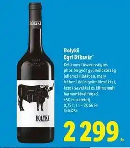 Lidl BOLYKI Egri Bikavér ajánlat