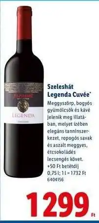 Lidl Szeleshát Legenda Cuvée ajánlat