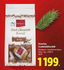 Lidl FAVORINA Csokoládéhordók ajánlat