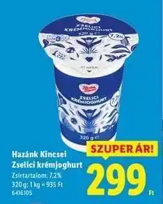 Lidl Hazánk Kincsei Zselici krémjoghurt ajánlat