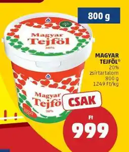 PENNY Magyar tejföl ajánlat