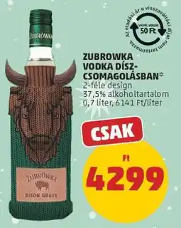 PENNY Zubrowka Vodka ajánlat