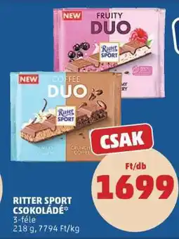 PENNY RITTER SPORT Csokoládé ajánlat