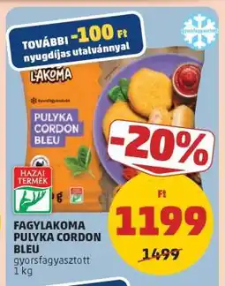 PENNY Fagylakoma Pulyka Cordon Bleu ajánlat