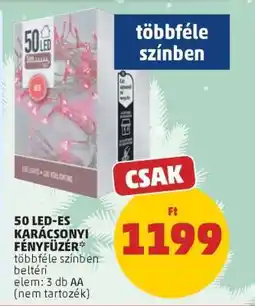 PENNY 50 LED-es Karácsonyi Fényfüzér ajánlat