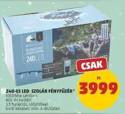 PENNY 240-ES LED SZOLÁR FÉNYFŰZÉR ajánlat