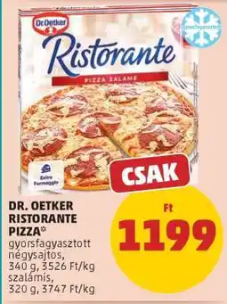 PENNY DR. OETKER Ristorante pizza ajánlat