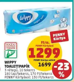 PENNY WIPPY TOALETT PAPÍR ajánlat