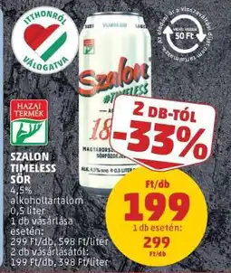 PENNY Szalon Timeless Sör ajánlat