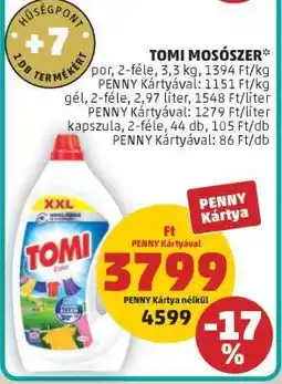 PENNY TOMI MOSÓSZER ajánlat