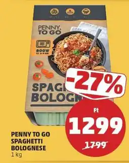 PENNY PENNY TO GO SPAGHETTI BOLOGNESE ajánlat