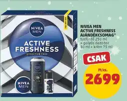 PENNY NIVEA MEN ACTIVE FRESHNESS AJÁNDÉKCSOMAG ajánlat