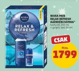 PENNY NIVEA MEN RELAX REFRESH AJÁNDÉKCSOMAG ajánlat