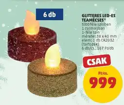PENNY GLITTERES LED-ES TEAMÉCSES ajánlat