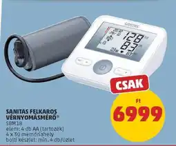 PENNY Sanitas Felkaros Vérnyomásmérő ajánlat