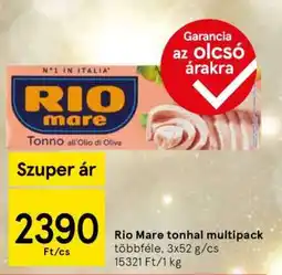 Tesco RIO MARE Tonhal Multipack ajánlat