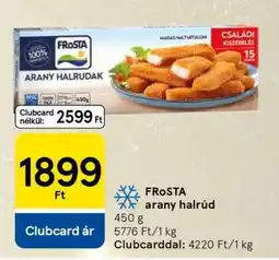 Tesco FRoSTA arany halrúd ajánlat