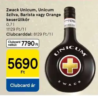 Zwack Unicum, Unicum Szilva, Barista vagy Orange keserűlikőr