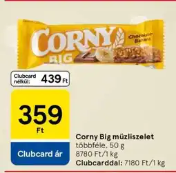 Tesco CORNY BIG Müzliszelet ajánlat