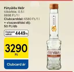 Tesco Fütyülős likőr ajánlat