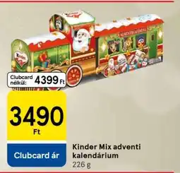Tesco KINDER MIX ADVENTI KALENDÁRIUM ajánlat