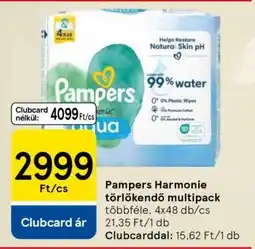 Tesco Pampers Harmonie törlőkendő multipack ajánlat