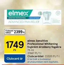 Tesco elmex Sensitive Professional Whitening fogkrém érzékeny fogakra ajánlat