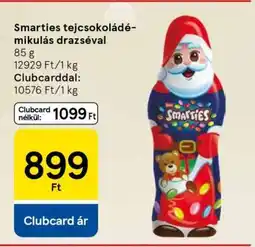 Tesco Smarties tejcsokoládé mikulás drazséval ajánlat