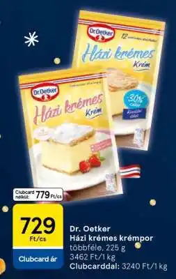 Tesco Dr. Oetker házi krémes krémpor ajánlat