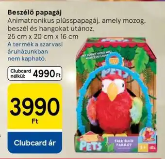 Tesco Beszélő papagáj ajánlat