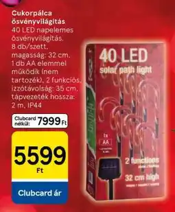 Tesco Cukorpálca ösvényvilágítás ajánlat