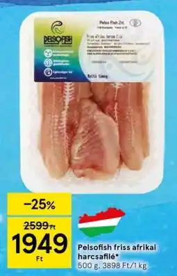 Tesco Pelsofish friss afrikai harcsafilé ajánlat