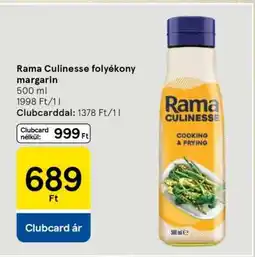 Tesco Rama Culinesse Folyékony Margarin ajánlat