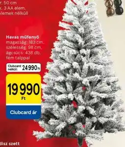 Tesco Havas műfenyő ajánlat