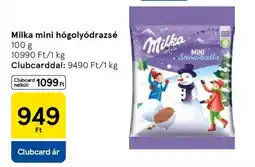 Tesco Milka mini hógolyódraszé ajánlat