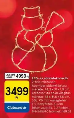 Tesco LED-es ablakdekoráció ajánlat