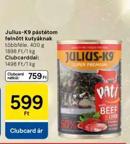 Tesco Julius-K9 pástétom felnőtt kutyáknak ajánlat