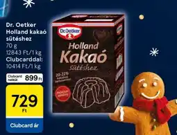 Tesco Dr. Oetker Holland kakaó sütéshez ajánlat