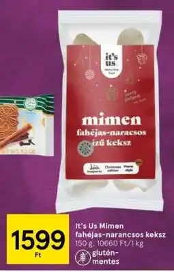 Tesco It's Us Mimen fahéjas-narancsos keksz ajánlat