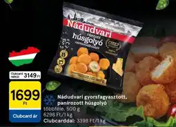 Tesco Nádudvari gyorsfagyasztott, panírozott húsgolyó ajánlat