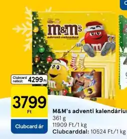 Tesco M&M's adventi kalendárium ajánlat