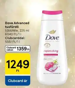 Tesco Dove Advanced tusfürdő ajánlat