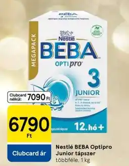 Tesco Nestlé BEBA Optipro Junior tápszer ajánlat