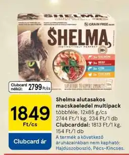 Tesco Shelma alutasakos macskaeledel multipack ajánlat