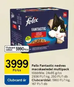 Tesco Felix Fantastic nedves macskaeledel multipack ajánlat