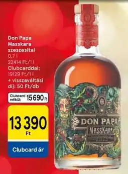 Tesco Don Papa Masskara szeszesital ajánlat